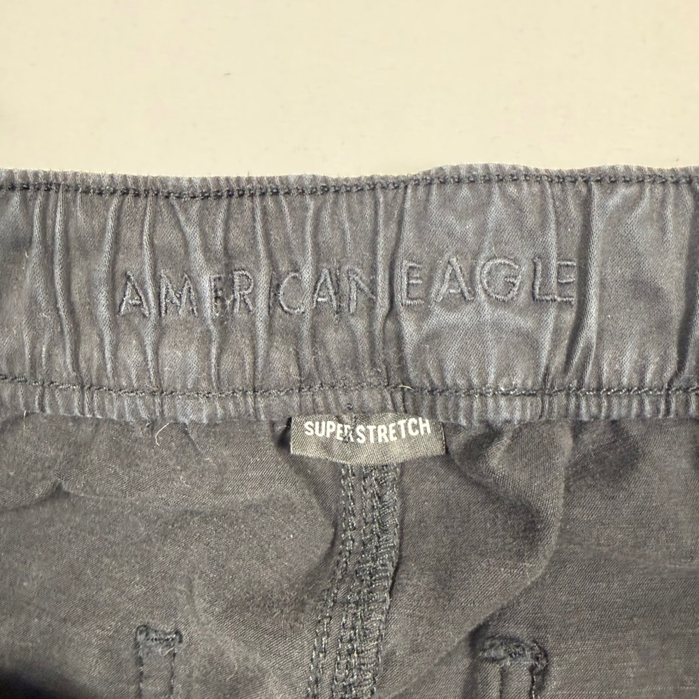American Eagle Super Stretch Black Utility Jogger Pants Size 6 Regular